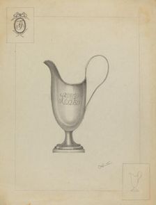 Silver Pitcher, 1935/1942. Creator: Charlotte Winter