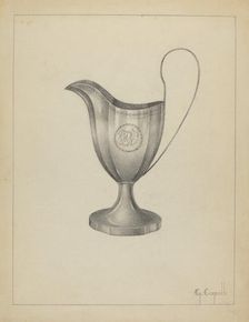 Silver Pitcher, 1935/1942. Creator: Gordon Sanborn