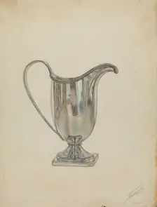 Silver Pitcher, 1936. Creator: Frank Fumagalli