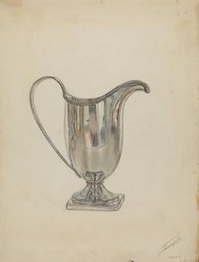 Silver Pitcher, 1936. Creator: Frank Fumagalli