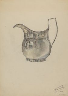 Silver Pitcher, 1936. Creator: Frank Fumagalli