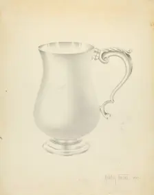 Silver Pitcher, 1937. Creator: Amelia Tuccio