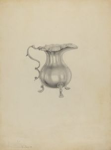 Silver Pitcher, 1937. Creator: Dorothy Dwin