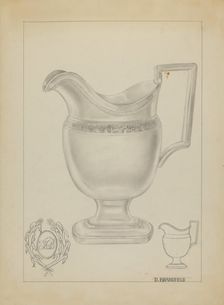 Silver Pitcher, c. 1936. Creator: D. Brandfield