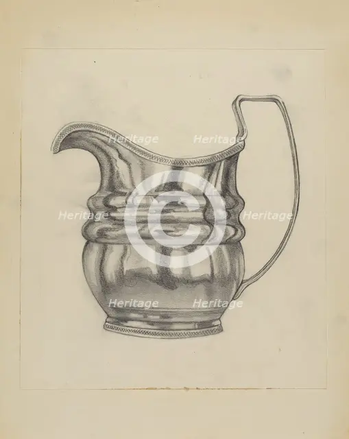Silver Pitcher, c. 1936. Creator: Frank Fumagalli.