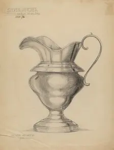 Silver Pitcher, c. 1936. Creator: John Garay