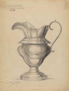Silver Pitcher, c. 1936. Creator: John Garay
