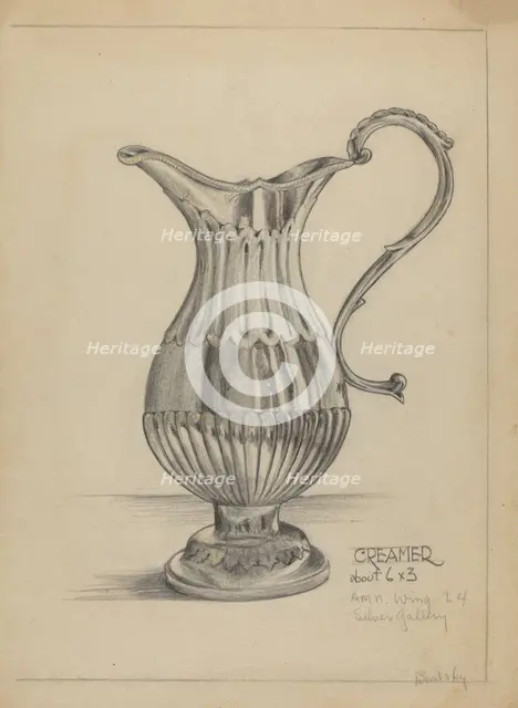 Silver Pitcher, c. 1936. Creator: S. Brodsky.