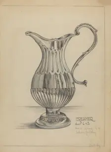 Silver Pitcher, c. 1936. Creator: S. Brodsky