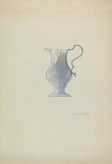 Silver Pitcher, c. 1937. Creator: David P. Willoughby