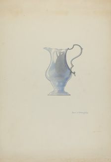 Silver Pitcher, c. 1937. Creator: David P. Willoughby