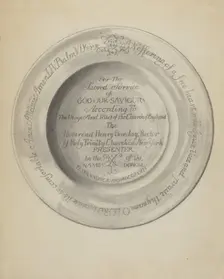 Silver Plate, 1935/1942. Creator: James O'Mara
