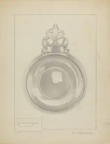 Silver Porringer, 1935/1942. Creator: Vincent Carano