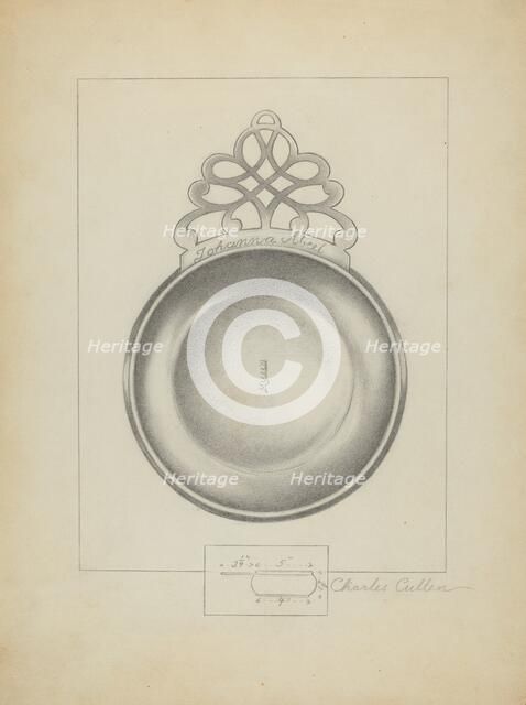 Silver Porringer, 1936. Creator: Charles Cullen.
