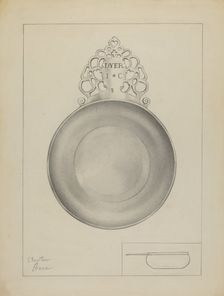 Silver Porringer, 1936. Creator: Clayton Braun