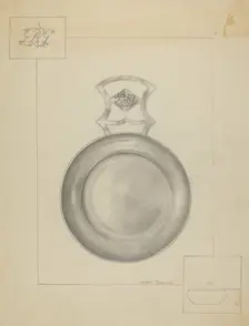 Silver Porringer, 1936. Creator: Hester Duany