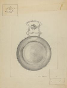 Silver Porringer, 1936. Creator: Hester Duany