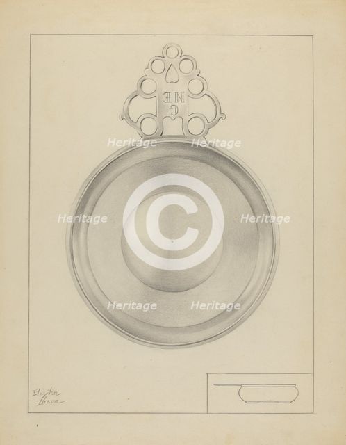 Silver Porringer, c. 1936. Creator: Clayton Braun.