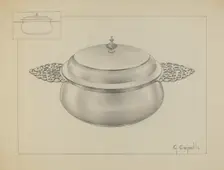 Silver Porringer, c. 1936. Creator: Giacinto Capelli