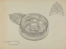 Silver Porringer, c. 1936. Creator: Herbert Russin