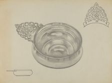 Silver Porringer, c. 1936. Creator: Herbert Russin