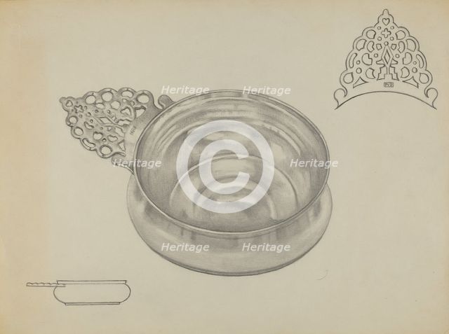 Silver Porringer, c. 1936. Creator: Herbert Russin.