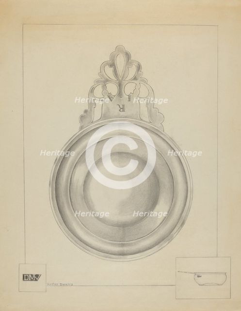 Silver Porringer, c. 1936. Creator: Hester Duany.