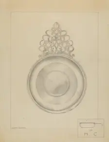 Silver Porringer, c. 1936. Creator: Hester Duany