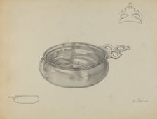 Silver Porringer, c. 1936. Creator: Horace Reina