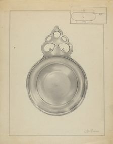 Silver Porringer, c. 1936. Creator: Horace Reina