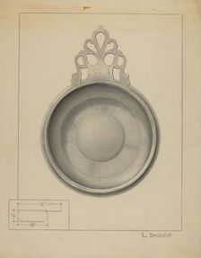 Silver Porringer, c. 1936. Creator: Leo Drozdoff