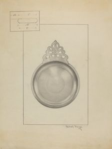 Silver Porringer, c. 1936. Creator: Michael Fenga