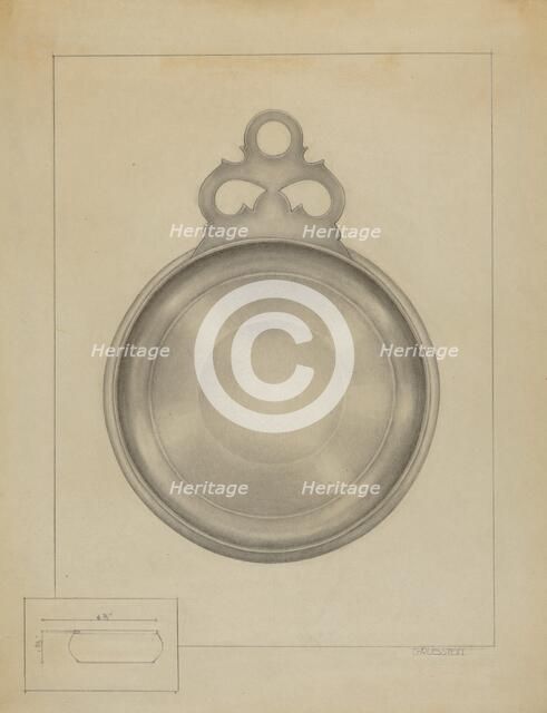 Silver Porringer, c. 1936. Creator: Milton Grubstein.