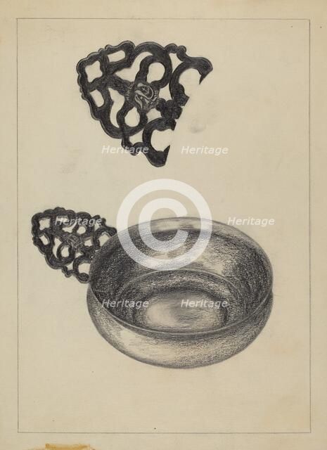 Silver Porringer, c. 1936. Creator: Rollington Campbell.