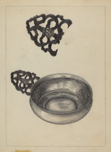 Silver Porringer, c. 1936. Creator: Rollington Campbell