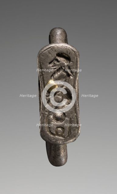 Silver Ring with Gold Stud in Bezel, about 550 BC. Creator: Unknown.
