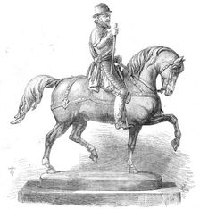 Silver statuette of William the Taciturn, a prize for the forthcoming international steeple..., 1861 Creator: Unknown