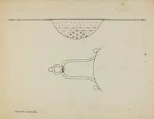 Silver Strainer, c. 1939. Creator: Kalamian Walton