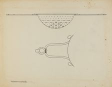 Silver Strainer, c. 1939. Creator: Kalamian Walton