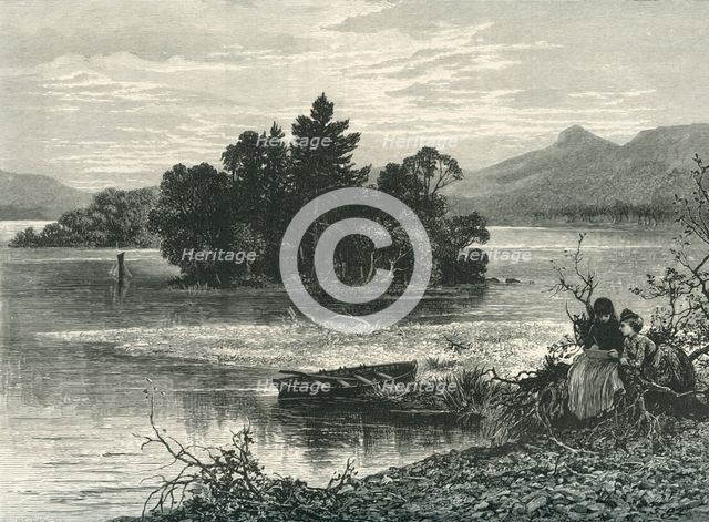 'Silver Strand, Loch Katrine', c1870.