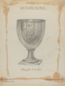 Silver Sugar Bowl, 1935/1942. Creator: Alfred Nason