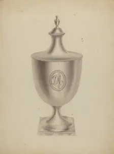 Silver Sugar Bowl, 1935/1942. Creator: Michael Fenga