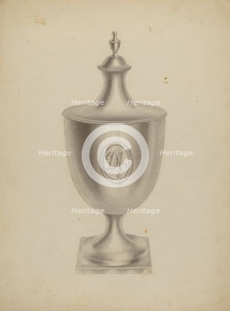 Silver Sugar Bowl, 1935/1942. Creator: Michael Fenga.