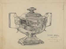 Silver Sugar Bowl, 1935/1942. Creator: S. Brodsky
