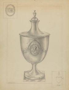 Silver Sugar Bowl, c. 1936. Creator: Hester Duany