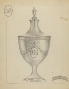 Silver Sugar Bowl, c. 1937. Creator: Hester Duany