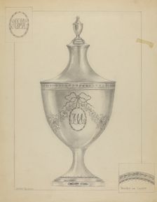 Silver Sugar Bowl, c. 1937. Creator: Hester Duany