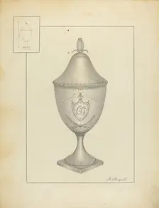 Silver Sugar Bowl, c. 1937. Creator: Matthew Mangiacotti