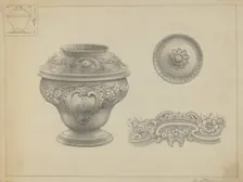 Silver Sugar Bowl, c. 1937. Creator: Simon Weiss