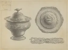 Silver Sugar Bowl, c. 1937. Creator: Simon Weiss